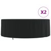 vidaXL Garden Furniture Cover Black 420D Oxford fabric Large