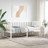vidaXL Day Bed White Solid Pine Wood Twin Day Bed Rectangular Modern