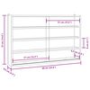 vidaXL Wooden Collector's Display Case Plywood and PET Medium