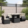 vidaXL Garden Sofa Set Black Poly Rattan Large Modular Garden Sofa Set