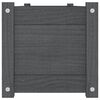 vidaXL Raised Bed Set of 2 Gray Solid pinewood Large Durable Planter