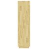 vidaXL Book Cabinet Natural Pine Solid pinewood Medium Book Cabinet