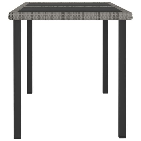vidaXL Garden Dining Table Grey