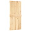 vidaXL Sliding Door with Hardware Set 37.4x82.7" Solid Wood Pine