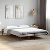 vidaXL Bed Frame Gray Sonoma Engineered Wood and Metal King Durable
