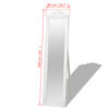 vidaXL Free-standing Mirror White Wood, glass, engineered wood