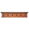 vidaXL Coat Rack Teak wood brown Solid teak wood Coat Rack Rectangular