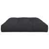 vidaXL Pallet Cushion Black 100% polyester 47.2 x 31.5 in