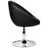vidaXL Stool Set of 2 Black Faux leather, Steel Adjustable