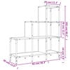 vidaXL Bookcase Brown oak Engineered wood, metal Medium Adjustable Feet
