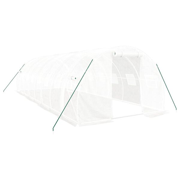 vidaXL Greenhouse White Polyethylene (PE) Large UV-resistant materials
