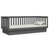 vidaXL Grey Day Bed Solid Pine Wood Standard Convertible Day Bed