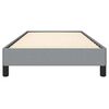 vidaXL Bed Frame Light Gray Polyester Twin Bed Frame Rectangular