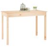 vidaXL Dining Table Natural Wood Solid Pine Wood Medium Durable