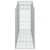 vidaXL Gabion Basket Set of 14 Silver Galvanized iron Large Durable