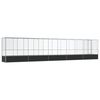 vidaXL Aviary with Extension Silver 410.4"x42.1"x83.5" Steel