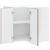 vidaXL Kitchen Wall Corner Cabinet Smoked oak Engineered wood Medium