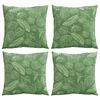 vidaXL Scatter Pillows Leaf 4 pcs Leaf Pattern 15.75 x 15.75 in