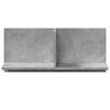vidaXL Wall Cabinet Concrete Grey Engineered Wood 27.6 x 6.5 x 11.8 in