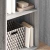 vidaXL Bookcase Grey Sonoma Engineered wood Medium Bookcase