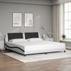 vidaXL Bed Frame White and Black
