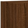 vidaXL TV Wall Cabinet Brown oak Engineered wood Medium TV Wall Cabinet