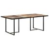 vidaXL Dining Table Multicolor Solid reclaimed wood 78.7 x 39.4 in