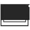 vidaXL Coffee Table Set of 2 Black Engineered wood, metal Medium