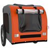 vidaXL Pet Bike Trailer Orange Oxford fabric Small Durable