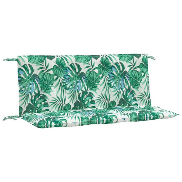 vidaXL Garden Bench Cushion Set of 2 Leaf Pattern