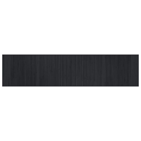 vidaXL Rug Black Bamboo, Polypropylene Large Water-resistant Rug