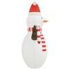 vidaXL Inflatable Snowman Multicolour Oxford fabric Large