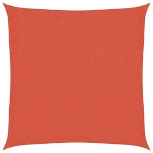 vidaXL Sunshade Sail 1.75 oz/ft² Terracotta 6.6x6.6' HDPE