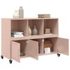 vidaXL Sideboard Pink Cold-rolled steel Medium Sideboard Rectangular
