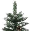 vidaXL Christmas Tree Green and white PVC, steel Small Decorative Inlays