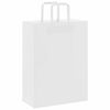 vidaXL Paper Bags 50 pcs with Handles White 26x12x35 cm