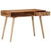 vidaXL Writing Desk Natural Wood Solid Acacia wood Medium Writing Desk