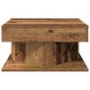 vidaXL Coffee Table Old Wood Engineered Wood Small Coffee Table Square