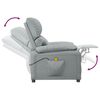 vidaXL Massage Chair Light grey Fabric (100% polyester), metal, plywood