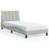 vidaXL Bed Frame Light Grey