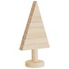 vidaXL Wooden Christmas Tree Natural wood Solid pine wood Small Foldable