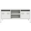 vidaXL TV Cabinet White Cold-rolled steel 39.8 x 15.4 x 17.1 in