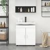 vidaXL Bathroom Cabinet Set with Storage TULUM High Gloss White