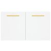 vidaXL Wall Cabinet White Engineered wood Medium Wall Cabinet