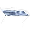 vidaXL Awning Blue and White
