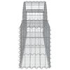 vidaXL Gabion Basket Set of 20 Silver Galvanized Iron
