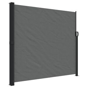 vidaXL Retractable Side Awning Anthracite