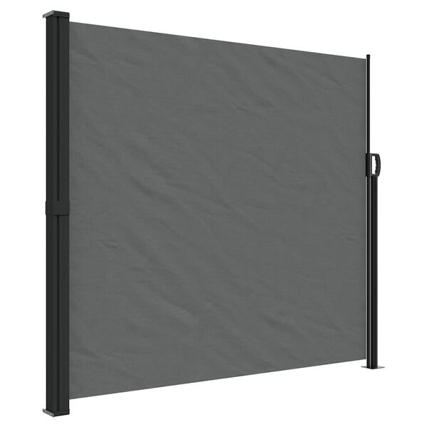 vidaXL Retractable Side Awning Anthracite