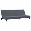 vidaXL Sofa Bed Dark Grey Velvet (100% polyester), wood, plastic 2-Seater