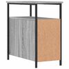 vidaXL Bedside Cabinet Set of 2 Grey Sonoma Engineered wood, iron
